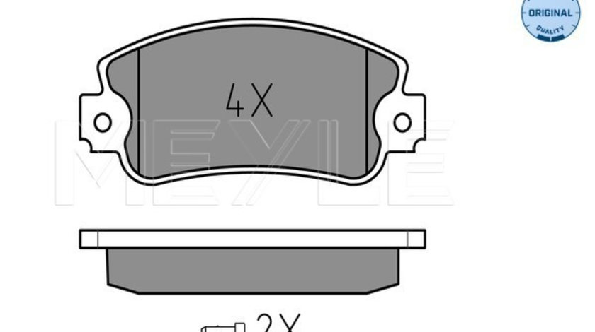 Set placute frana,frana disc punte fata (0252095018W MEYLE) FIAT,LANCIA,SEAT