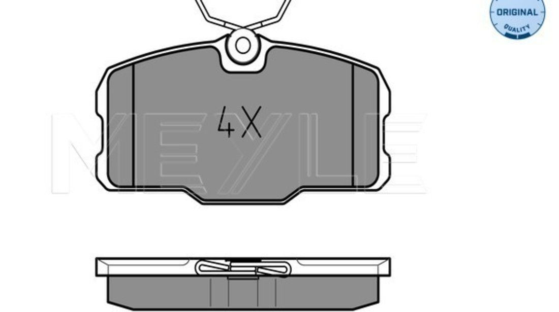 Set placute frana,frana disc punte fata (0252075118 MEYLE) MERCEDES-BENZ