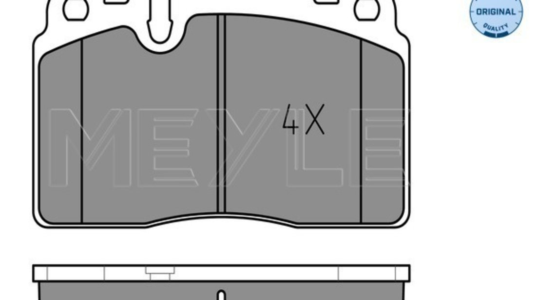 Set placute frana,frana disc punte fata (0252564316 MEYLE) AUDI