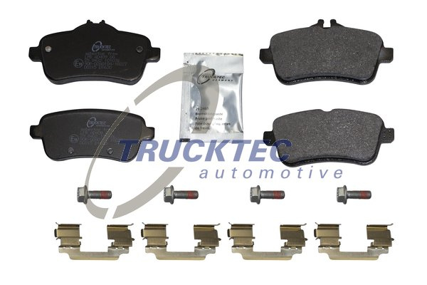 Set placute frana,frana disc puntea spate (0235509 TRUCKTEC) MERCEDES-BENZ