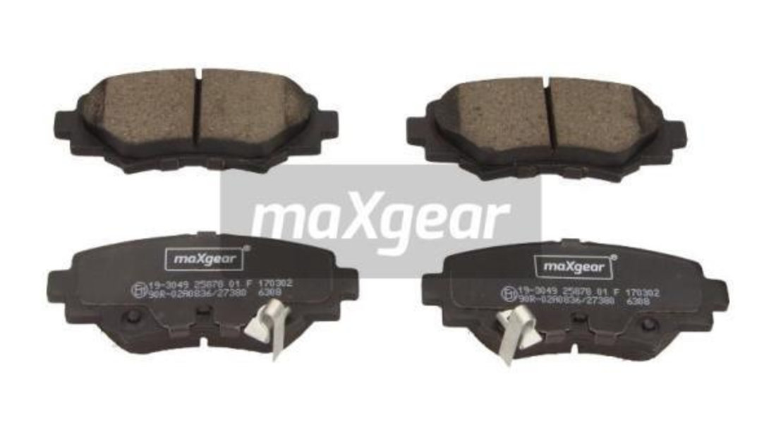 Set placute frana,frana disc puntea spate (193049 MAXGEAR) MAZDA