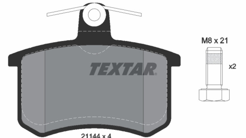 Set placute frana,frana disc puntea spate (2114401 TEXTAR) ALFA ROMEO,AUDI,CHERY,FIAT,JAC,LANCIA,ZHONGHUA(BRILLIANCE),ZHONGXING (AUTO)