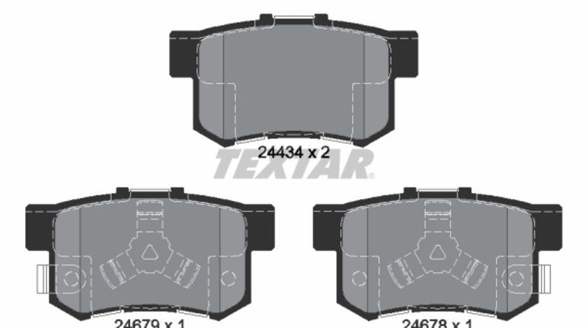 Set placute frana,frana disc puntea spate (2443402 TEXTAR) ACURA,HONDA,HONDA (GAC)