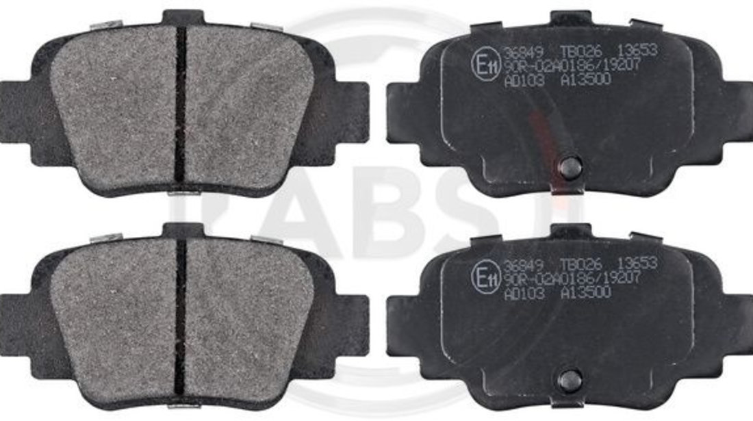 Set placute frana,frana disc puntea spate (36849 ABS) NISSAN