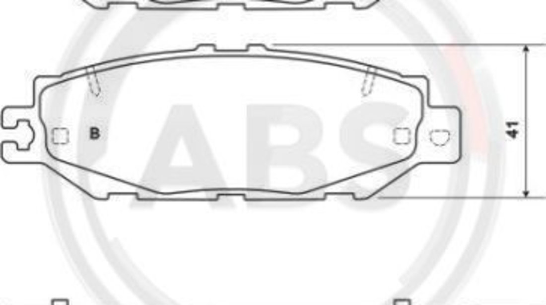 Set placute frana,frana disc puntea spate (36922 ABS) LEXUS,TOYOTA