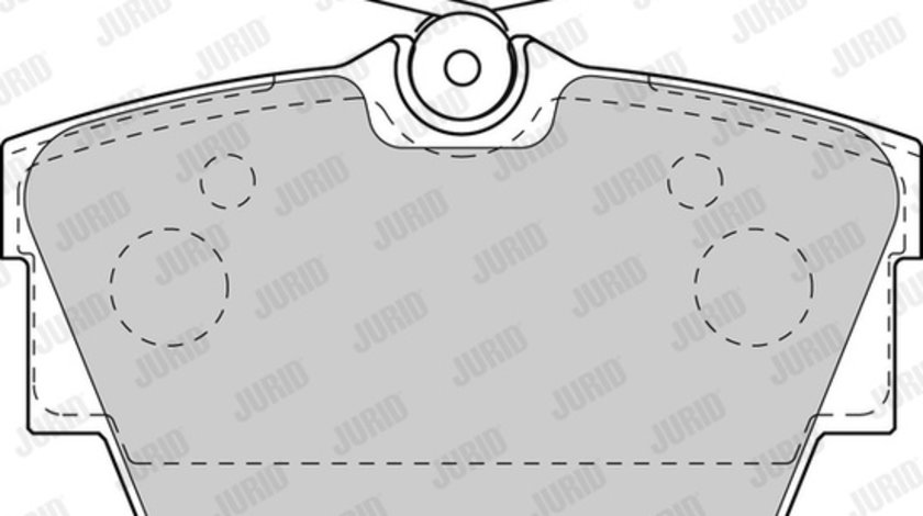 Set placute frana,frana disc puntea spate (573059J JURID) FIAT,NISSAN,OPEL,RENAULT,VAUXHALL