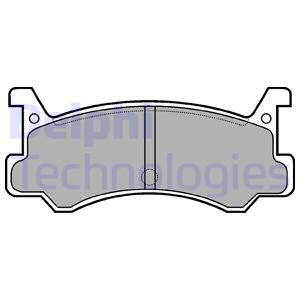 Set placute frana,frana disc puntea spate (LP0521 DELPHI) DAIHATSU,MAZDA,MERCURY