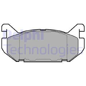 Set placute frana,frana disc puntea spate (LP0802 DELPHI) FORD USA,MAZDA