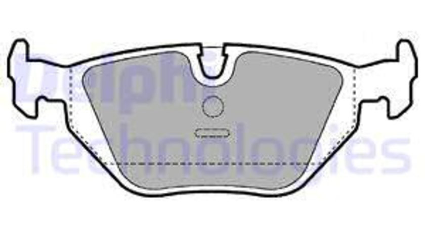 Set placute frana,frana disc puntea spate (LP0907 DELPHI) BMW