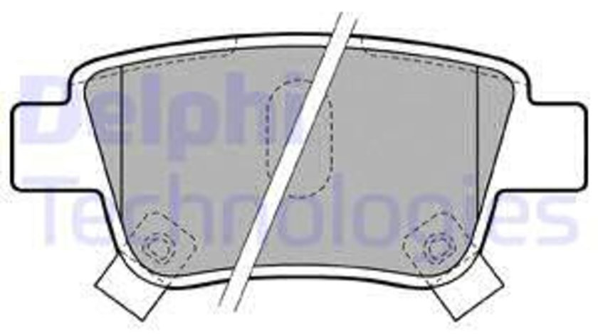 Set placute frana,frana disc puntea spate (LP1785 DELPHI) TOYOTA