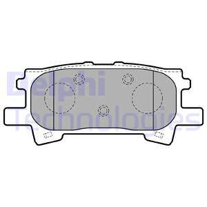 Set placute frana,frana disc puntea spate (LP1820 DELPHI) LEXUS,TOYOTA,TOYOTA (GAC),ZOTYE