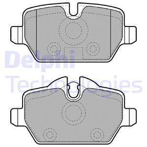 Set placute frana,frana disc puntea spate (LP1924 DELPHI) BMW,BMW (BRILLIANCE)