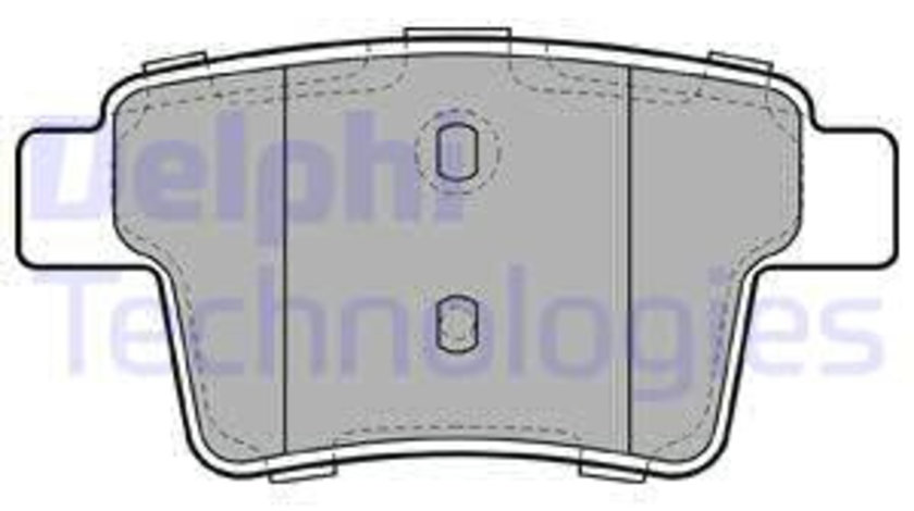 Set placute frana,frana disc puntea spate (LP1957 DELPHI) BYD,FORD,FORD (CHANGAN),FORD USA,GEELY,GLEAGLE,JAGUAR