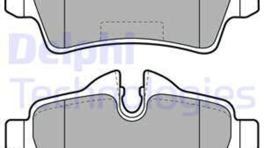 Set placute frana,frana disc puntea spate (LP2022 DELPHI) MINI,MITSUBISHI
