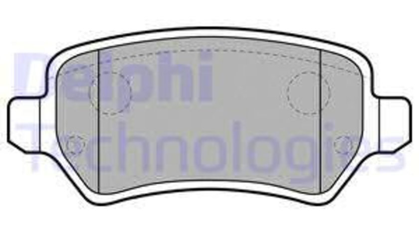 Set placute frana,frana disc puntea spate (LP2209 DELPHI) OPEL,VAUXHALL