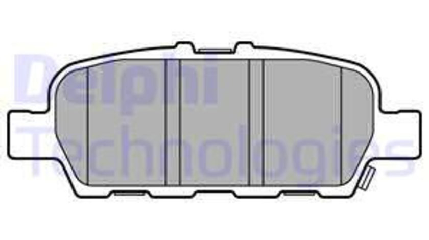 Set placute frana,frana disc puntea spate (LP3158 DELPHI) INFINITI,NISSAN,NISSAN (DFAC),RENAULT