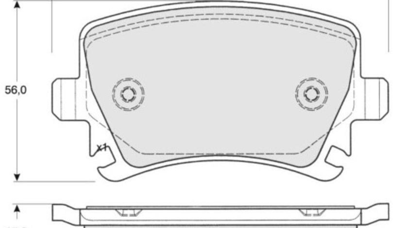 Set placute frana,frana disc puntea spate (MT448 MTR) AUDI,SEAT,SKODA,SKODA (SVW),VW