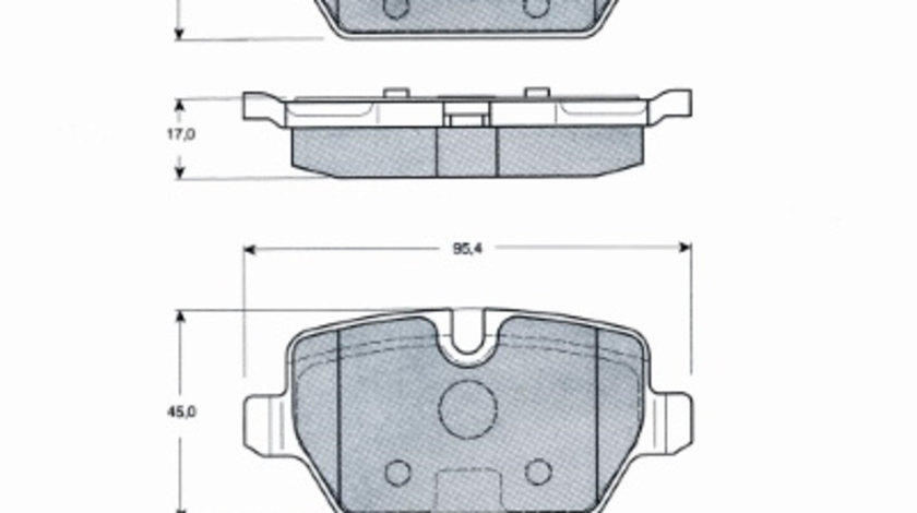 Set placute frana,frana disc puntea spate (MT478 MTR) BMW,FIAT,MINI