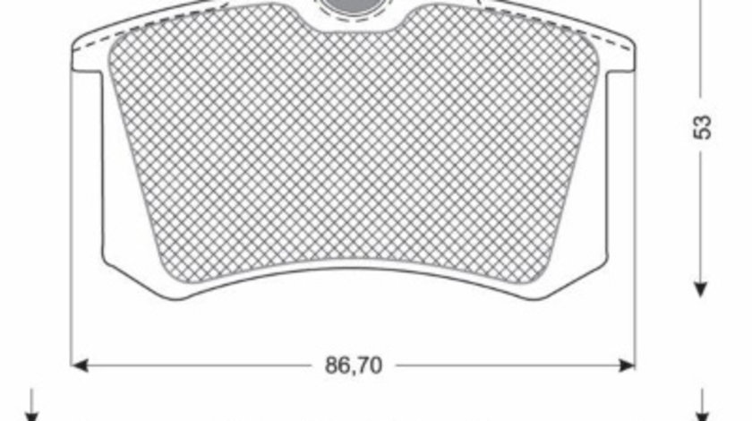 Set placute frana,frana disc puntea spate (MT573 MTR) AUDI,Citroen,DS,FIAT,FORD,LANCIA,PEUGEOT,SEAT,SKODA,VW