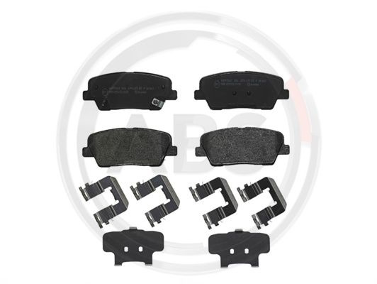 Set placute frana,frana disc puntea spate (P30063 ABS) HYUNDAI,HYUNDAI (BEIJING),KIA,KIA (DYK),SSANGYONG