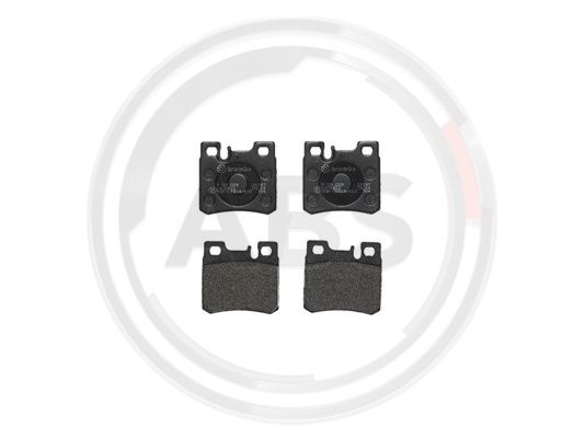 Set placute frana,frana disc puntea spate (P50009 ABS) MERCEDES-BENZ