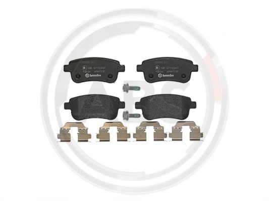 Set placute frana,frana disc puntea spate (P68041 ABS) RENAULT