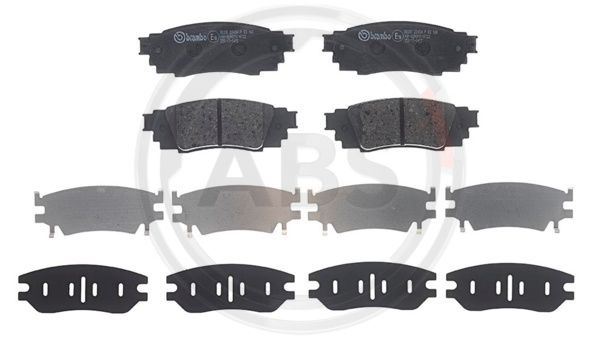 Set placute frana,frana disc puntea spate (P83160 ABS) LEXUS,SUZUKI,TOYOTA,TOYOTA (FAW),TOYOTA (GAC)