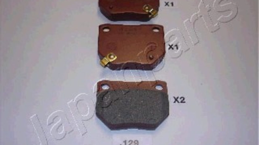 Set placute frana,frana disc puntea spate (PP129AF JAPANPARTS) NISSAN