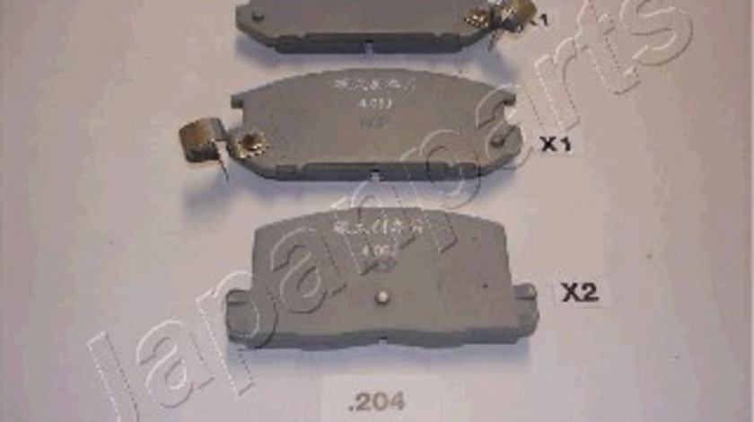 Set placute frana,frana disc puntea spate (PP204AF JAPANPARTS) TOYOTA