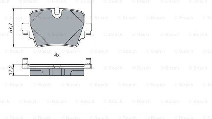 Set placute frana,frana disc puntea spate (0986424623 BOSCH) JAGUAR