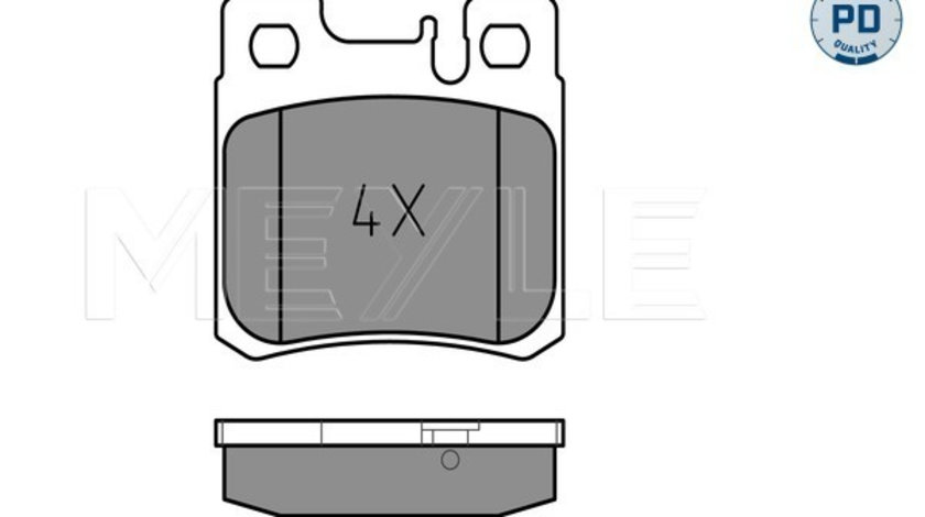 Set placute frana,frana disc puntea spate (0252119715PD MEYLE) MERCEDES-BENZ