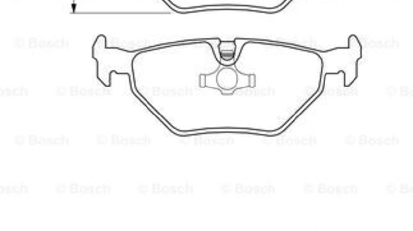 Set placute frana,frana disc puntea spate (0986424667 BOSCH) SAAB