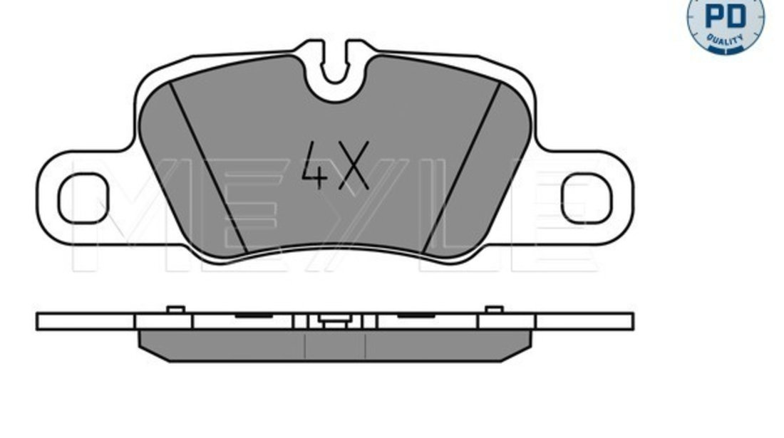 Set placute frana,frana disc puntea spate (0252455416PD MEYLE) PORSCHE