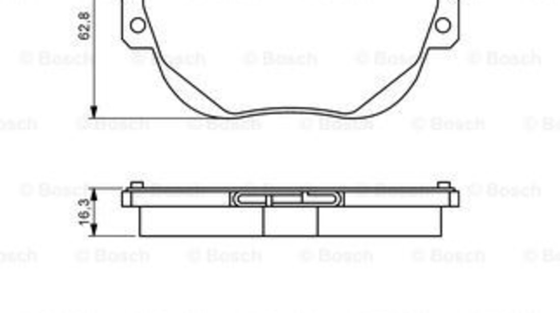 Set placute frana,frana disc puntea spate (0986494243 BOSCH) Citroen