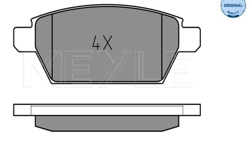 Set placute frana,frana disc puntea spate (0252458114 MEYLE) MAZDA