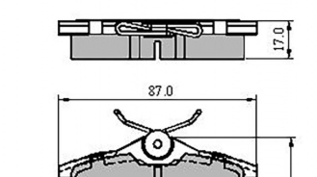 Set placute frana,frana disc puntea spate (VKBP90440E SKF) AUDI,SEAT,SKODA,VW