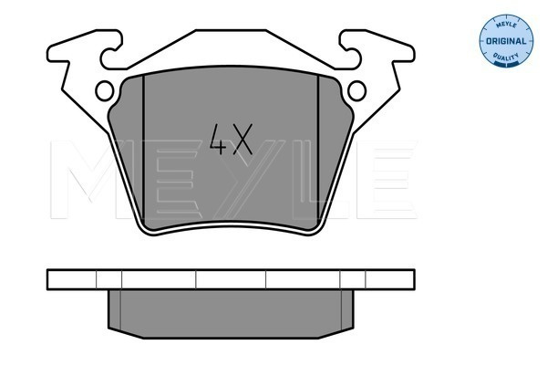 Set placute frana,frana disc puntea spate (0252302017 MEYLE) MERCEDES-BENZ