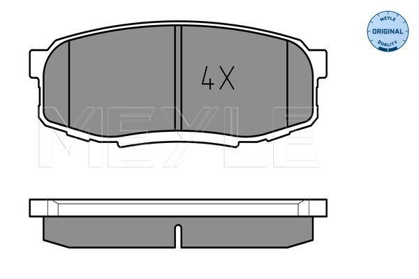 Set placute frana,frana disc puntea spate (0252465317 MEYLE) LEXUS,TOYOTA