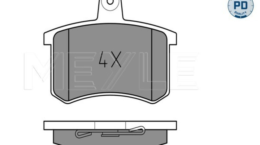 Set placute frana,frana disc puntea spate (0252114416PD MEYLE) ALFA ROMEO,AUDI,FIAT,LANCIA