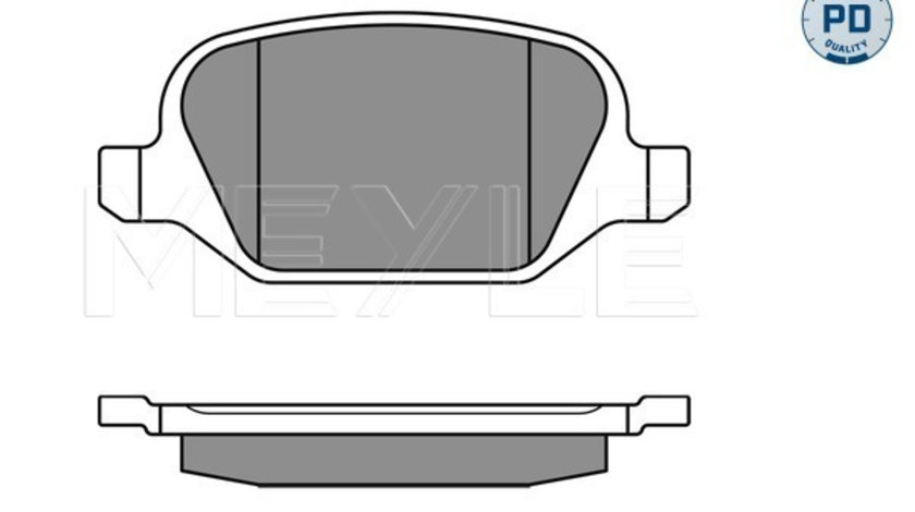 Set placute frana,frana disc puntea spate (0252360113PD MEYLE) ABARTH,FIAT,LANCIA