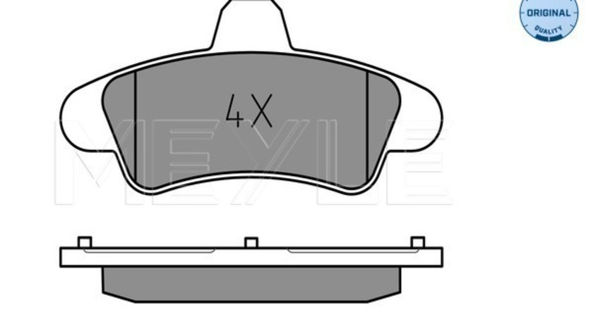 Set placute frana,frana disc puntea spate (0252341015A MEYLE) FORD