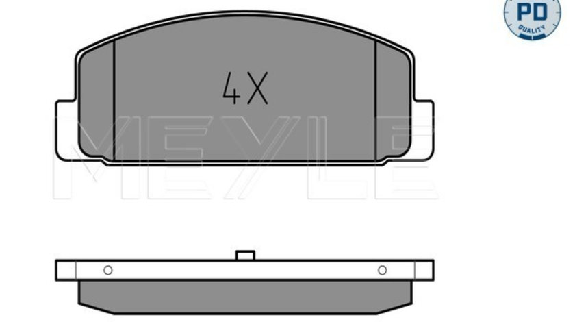 Set placute frana,frana disc puntea spate (0252404514PD MEYLE) MAZDA