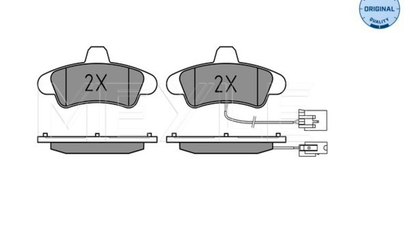 Set placute frana,frana disc puntea spate (0252341015B MEYLE) FORD