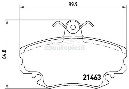 Set placute frana,frana disc RENAULT CLIO II (BB0/1/2, CB0/1/2) (1998 - 2005) KRIEGER 0950006354 pie...