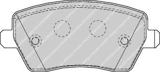 Set placute frana,frana disc RENAULT CLIO IV (2012 - 2016) FERODO FDB1617 piesa NOUA