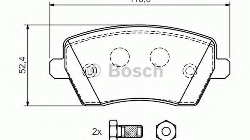 Set placute frana,frana disc RENAULT CLIO IV Grandtour (2013 - 2016) BOSCH 0 986 424 795 piesa NOUA