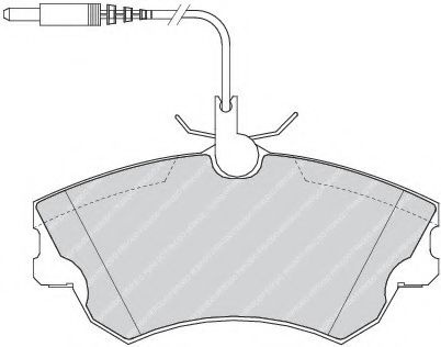 Set placute frana,frana disc RENAULT ESPACE III (JE0) (1996 - 2002) FERODO FDB1124 piesa NOUA