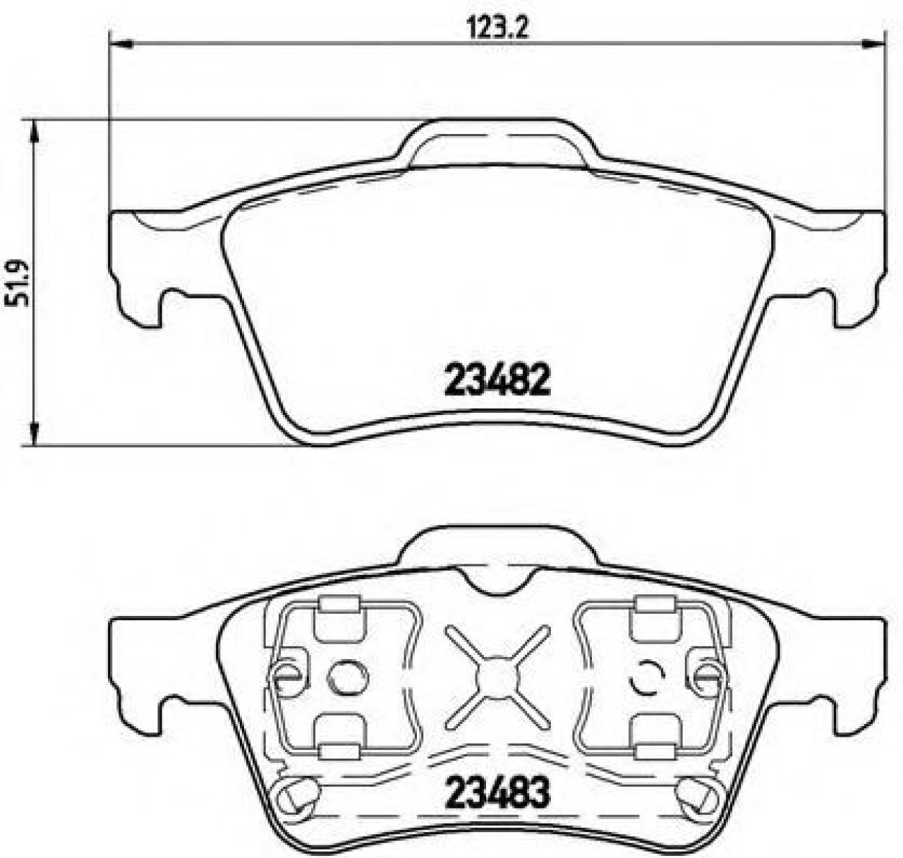 Set placute frana,frana disc RENAULT ESPACE IV (JK0/1) (2002 - 2015) BREMBO P 59 044 piesa NOUA