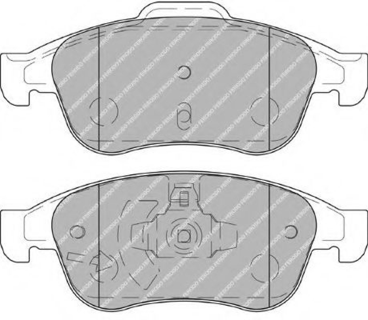 Set placute frana,frana disc RENAULT FLUENCE (L30) (2010 - 2016) FERODO FDB4180 piesa NOUA