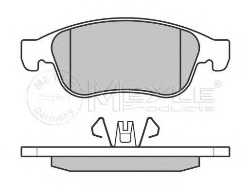 Set placute frana,frana disc RENAULT FLUENCE (L30) (2010 - 2016) MEYLE 025 249 1418 piesa NOUA